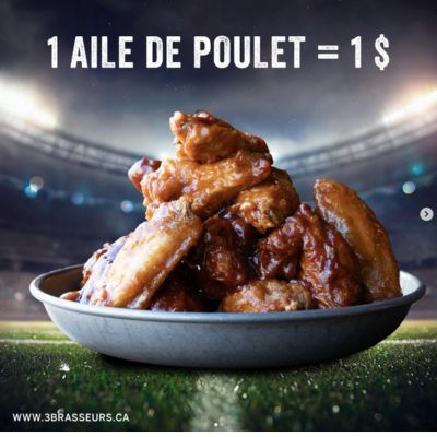 aile de poulet a 1 dollar